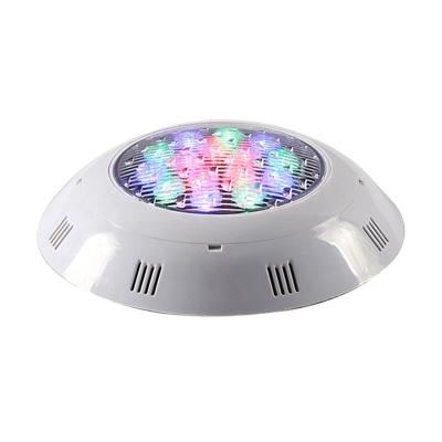 China Residential AC12V IP68 RGB Swimming Pool Accessories ABS Led Submersible Pond Swimming Pool Underwater Light for sale