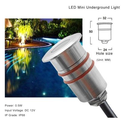 China Residential Outdoor Led Platform Lighting IP68 Inground Lightweight DC 12v Underground Light for sale