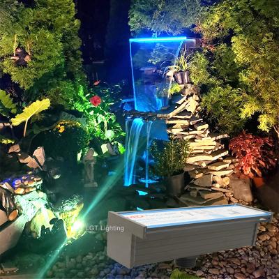 China ABS IP68 2022 New Design Residential Underwater PC Material Led Remote Control Waterfall Outdoor Mounted Lights for sale