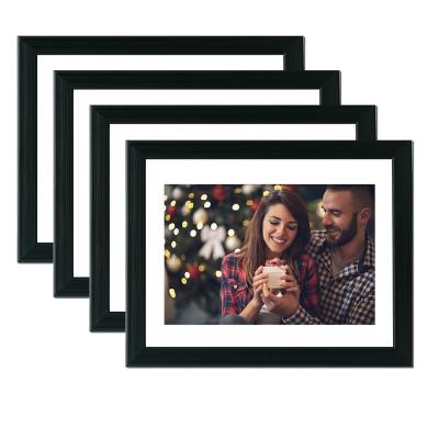 China Plastic PS 8x10 Black Picture Frames With Glass To Show With Carpets, Wall Art Decorative For Living Room for sale