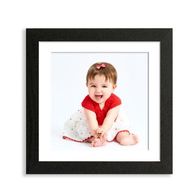 China Custom Wood Canvas Prints With Your Photos , Modern White Wood Frame 8x8 Inch Custom Frame With Your Photo Or Art - Download for sale