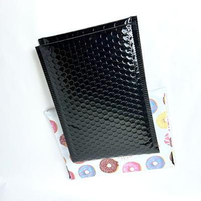 China Shock Resistance Free Sample Black Packet Messenger Bag Custom Poly Bubble Mailer Bags for sale