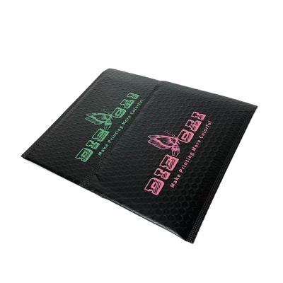 China Shock Resistance Custom Printed Poly Air Bubble Mailer Bag Mailing Bags Shock Resistant Packaging Bubble Padded Black Bubble Mailer for sale