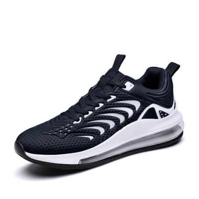 China 2022 latest design trend fashion men air cushion sneakers soft bottom breathable outsole sports running shoes for sale