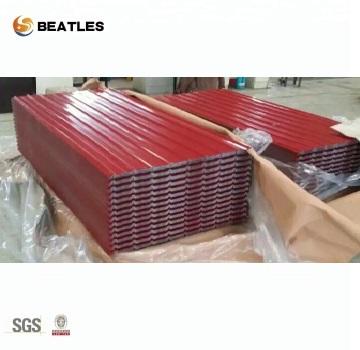 China Construction prepainted steel corrugated steel roof sheet materials ppgi roofing for sale