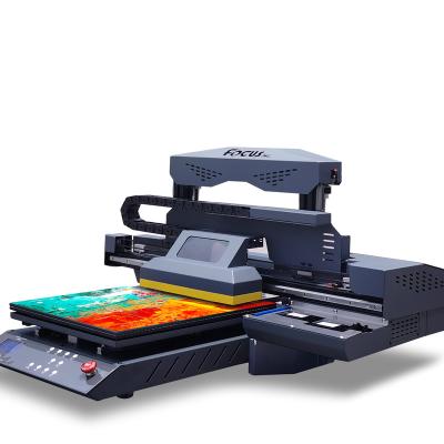 China Phone Case Focus A3 UV Printer UV Flatbed Printing Machine With CMYK/LC/LM/W/Varnish for sale