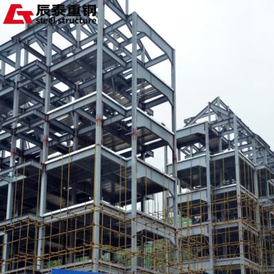 China Strong Steel Structure High Rise Building Industrial Steel Grid Construction for sale