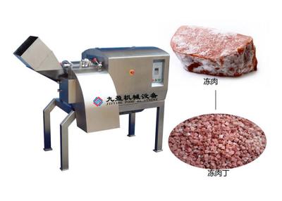 China 500kg/h Meat Cutting Machine Stainless Steel Meat Slicer 5 - 20mm Cube for sale