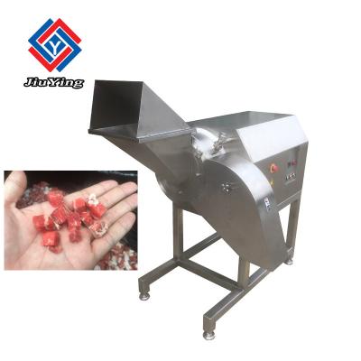 China 3 Dimension 1500KG/H 15mm Frozen Meat Dicing Machine for sale