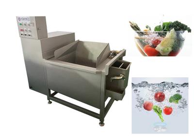 China 200KG/H Small Type Vegetable Fruit Washing Machine 304 Stainless Steel for sale