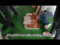 High Efficiency Cooked Meat Slicer Pork Skin Cutting Machine for Commercial Use