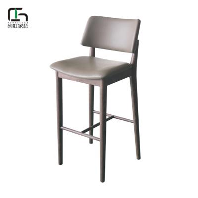 China Contemporary Modern Solid Wood Bar Chair Stools Hotel Restaurant Bar Furniture for sale