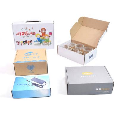 China Free Samples Excellent Recyclable Services Custom Printed Corrugated White Cardboard Paper Boxes Crate China Supplier for sale