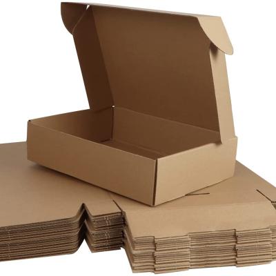 China Recyclable Custom Logo Brown Mailling Corrugated Cardboard Cardboard Mailing Box Craft Gift Paper Packaging Box Medium for sale