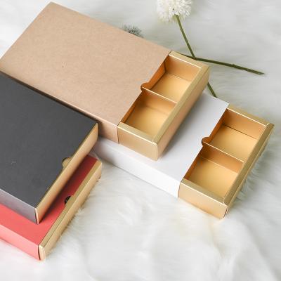 China Factory New Product Recyclable High Quality Paper Gift Box Craft Drawer Packing Box Sliding Drawer Box for sale