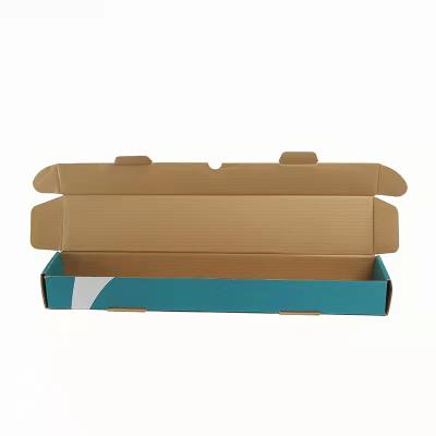 China Long Recyclable Tuck Top Corrugated Paper Packing Box Customize Flat Pack Mens Corrugated Shirt Packing Box for sale