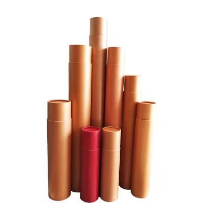 China Recyclable Brown Kraft Paper Box Recyclable White Customized Cardboard Core Tube Box for sale