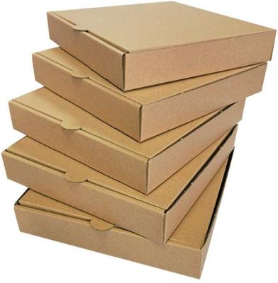 China Recyclable Custom Logo 7 9 10 12 15 Inch Cardboard Pizza Corrugated Paper Packaging Box for sale