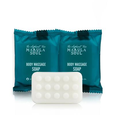 China Best Selling Personalized ANTISEPTIC Travel Size Portable Body Care Eco Square Around Small Organic Marula Oil Mini Hotel Bath Soap for sale