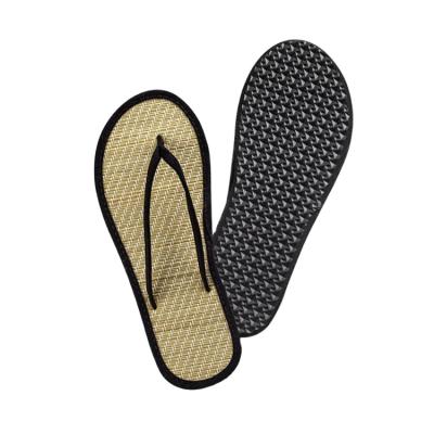 China Toe Or Closed Toe Open 3-5 New Star Grass Disposable Flip Flops Adult Straw Guests Cheap Comfortable Hotel Travel Slippers for sale