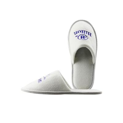 China Anti-odor 3-5 Star Hotel Manufacturer Eco Friendly Closed Toe Adult Hotel Amenities Spa Slippers for sale