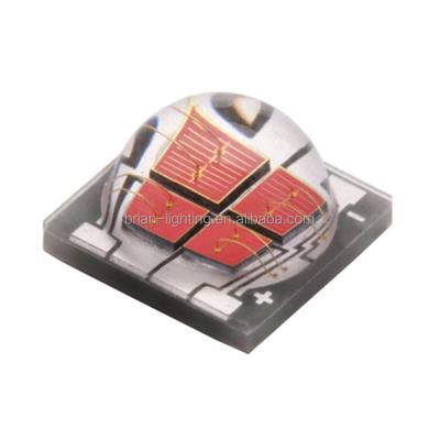 China INGAN 4*3W High Power 620-630nm 5050 SMD LED Red Chip 12W for sale