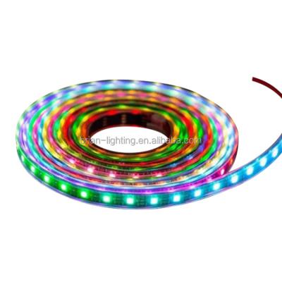 China DC 5V WS2812B Indoor Or Outdoor Decorative Flexible Pixel Lighting 30/60/74/96/144leds/m 5050 RGB Digital Accessible Dream Color WS2812 LED Strip Lights for sale