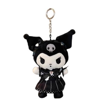 China Cute Plush Sanrio Plush Toys Doll Kuromi Plushie Key Chain Stuffed PP Cotton Bag Accessories Pendant Birthday Christmas Gift for sale