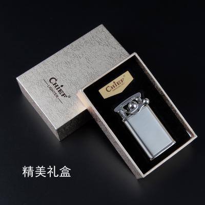 China Wholesale custom logo CHIEF logo metal gas lighter refill kerosene lighter mecheros mecheros lighter feuerzeug for smoking accessories for sale