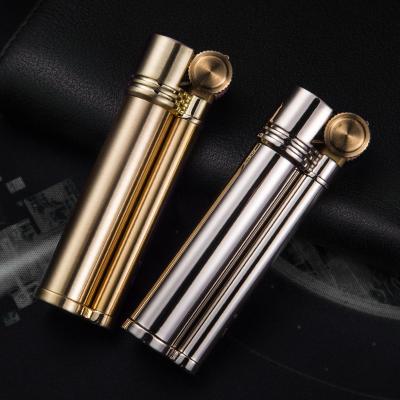 China CHIEF oil cigarette lighter cigarette metal smoke flint custom logo branded kerosene wholesale fancy lighter oil flame smoking accessories manufacture for sale