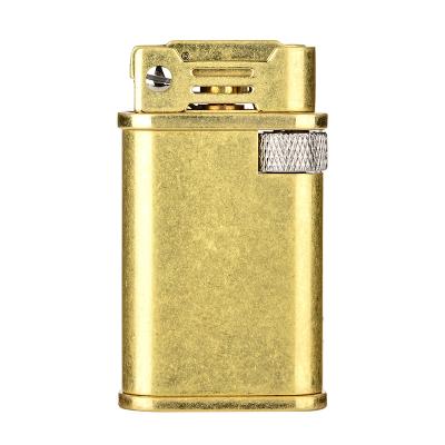 China CHIEF oil cigarette lighter cigarette metal smoke flint custom logo branded kerosene wholesale lighter oil flame smoking accessories manufacture for sale