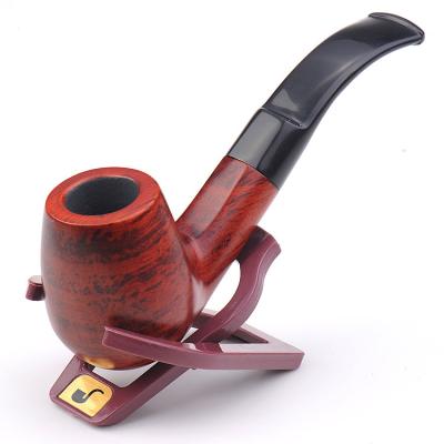 China ZOBO Handmade Tobacco Pipe Durable Single Wooden Wood Smoking Handmade Wholesale With Accessories And Gift Box for sale