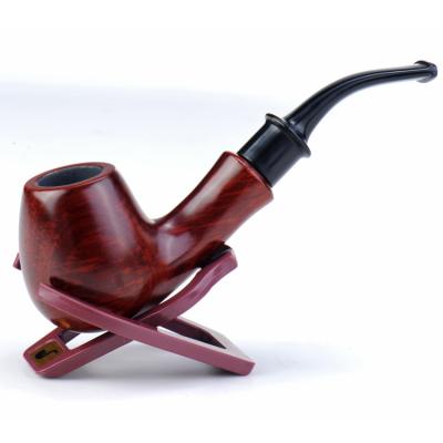 China ZOBO Handmade Tobacco Pipe Durable Single Wooden Wood Smoking Handmade Wholesale With Accessories And Gift Box for sale