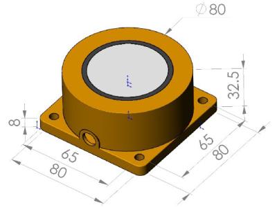 China IP68 400-10000mm PBT FRP Waterproof Ultrasonic Transducer for sale