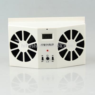 China ABS+PC+UV With CE HF-606 Auto Exhaust Solar Powered Cool Solar Power Car Fan for sale