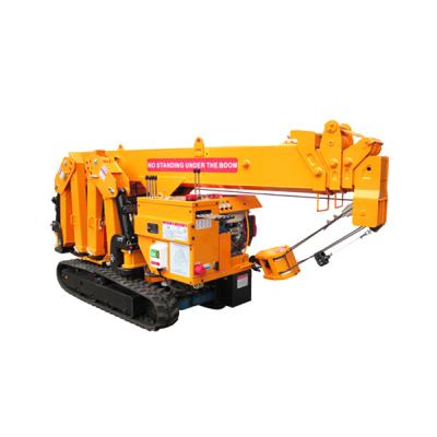 China Other Super Mini 3 Ton Hydraulic Telescope 8.2m Foldable Boom Spider Crawler Crane 3ton Long for sale