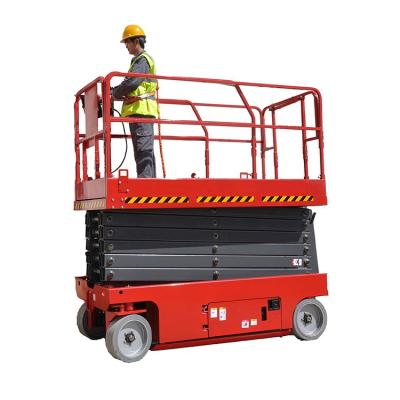 China Hotels EX14W 14m Electric Self Propelled Hydraulic Airplane Diversion Scissor Lift Towable Mobile For Sale 350kg for sale