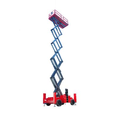 China Supplier DXW18RT Hotels Rough Terrain 15m Self Propelled Diesel Hydraulic 18m Scissor Lift With Hydraulic Jack for sale