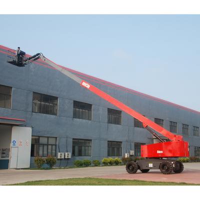 China Self Propelled Hotels TH285J Diesel Made In Japan 30m Small Telescopic Boom Lifts Engine Work Platform for sale