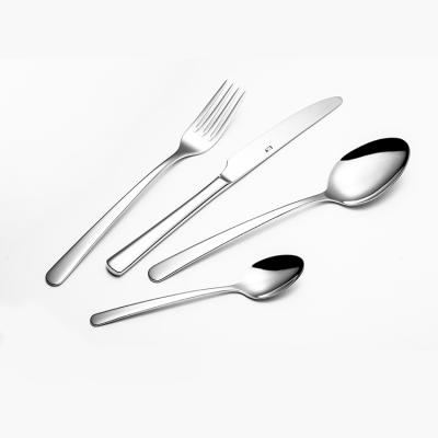 China Sustainable Stainless Steel Cutlery Set Restaurant Spoon Fork Knife Sets 5 Piece Stainless Steel Flatware Set for sale