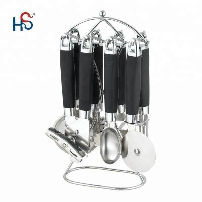 China Sustainable kitchen accessories tool cookware stainless steel utensil kitchen instrument set for sale