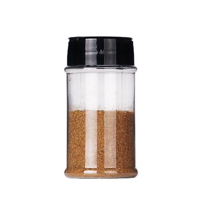 China 80ml 90ml 100ml Viable Caliber 3.7cm Small Capacity Round Clear Pepper Seasoning Shaker Bottle Plastic Spice Jar for sale