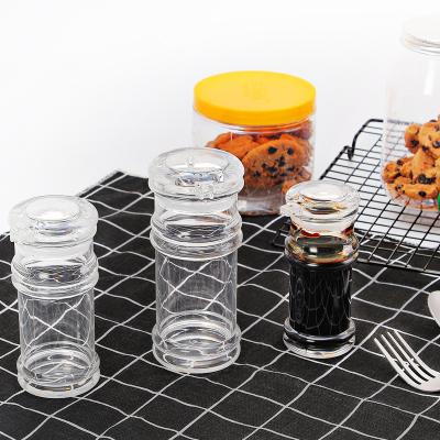 China Vinegar Set Pot Restaurant Pepper Jar Seasoning Box Vinegar Soy Sauce Viable Acrylic Plastic Bottle for sale