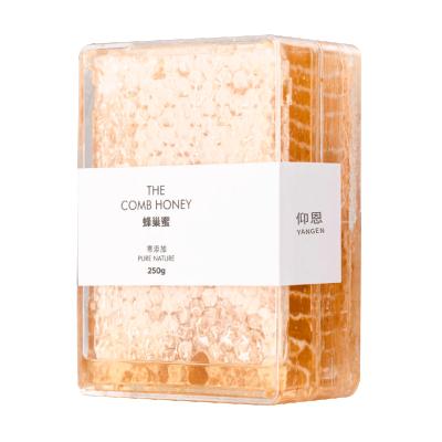 China Bee Farm Hot Selling Price 250G Honey Comb Box Comb Honey Suitable Transparent Comb Honey Cassette With Wax Foundation for sale