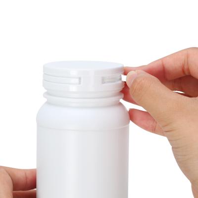 China Plastic HDPE 300Ml Medicine Chewing Gum Pull Off Lid Pill Bottle For Candy Tooth Powder Soot Remover for sale