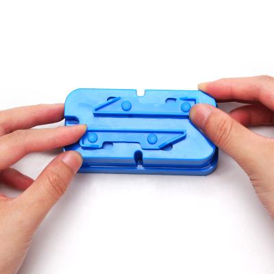 China Durable Custom Logo Mini Pill Splitter Crusher Small Box Container Tablet Cutter Ideal For Medicine Vitamin Supplement for sale