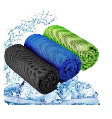 China Custom Viable Logo Outdoor Microfiber Ice Towel Soft Breathable Cool Towel Cool Towel For Yoga, Golf, Gym, Camping, Running, Workout for sale