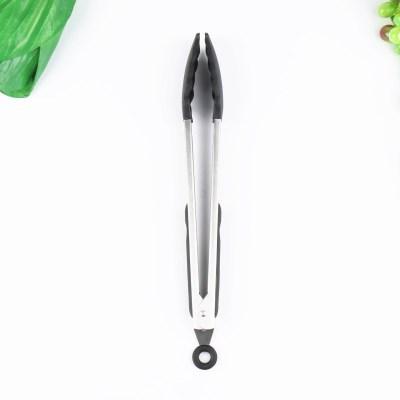 China Amazon Hot Sale Plastic Food Grade Silicone BBQ Clip Stainless Steel Tongs High Temperature Resistant Sets For BBQ Accessories for sale