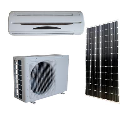 China Solar Powered Hotel Air Conditioners AC/DC Dual Power 9000btu Solar Split Air Conditioners for sale