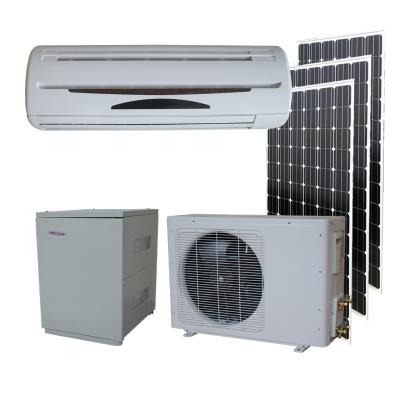 China High Quality Hot Selling Hybrid Solar Room 9000btu 12000btu Low Cost Hotel AC Solar Air Conditioner with solarpanels for sale